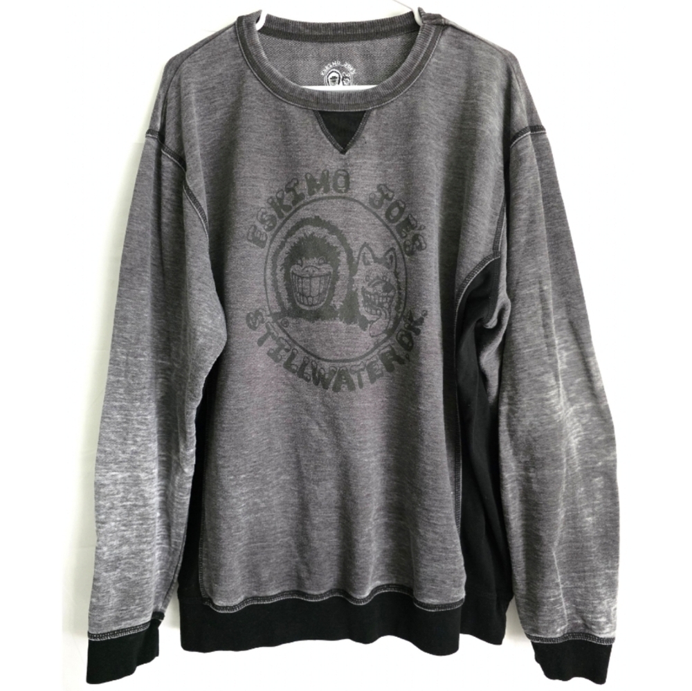 ESKIMO JOE'S Men's Gray Graphic Crewneck Sweatshirt XL